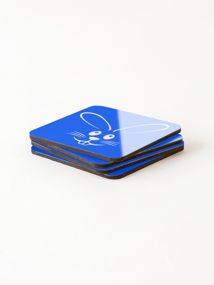 Thumbnail 4 of 5, Coasters (Set of 4), White Rabbit designed and sold by RuthFurtado.