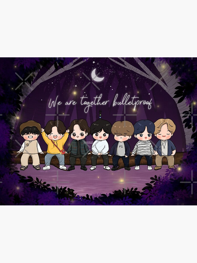 Bts We Are Bulletproof Postcard By Mervilluu Redbubble