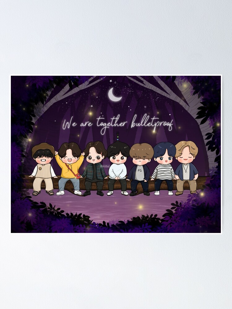 Bts We Are Bulletproof Poster By Mervilluu Redbubble