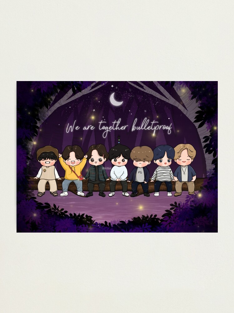 Bts We Are Bulletproof Photographic Print By Mervilluu Redbubble