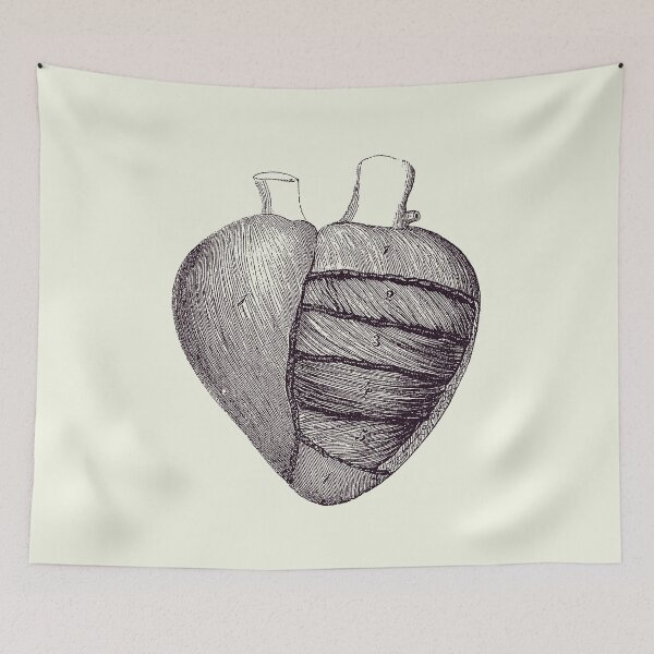 Item preview, Heart Diagram - Vintage Anatomy Print 2 designed and sold by VAposters.