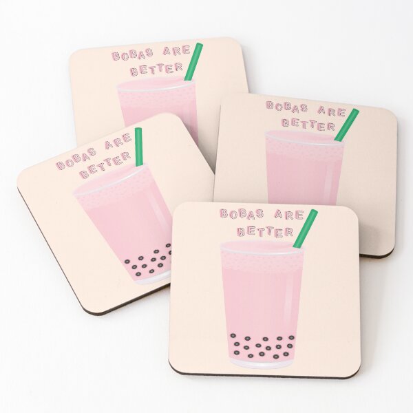 Item preview, Bobas are Better Strawberry Flavored Milk Bubble Tea designed and sold by tandaleah.