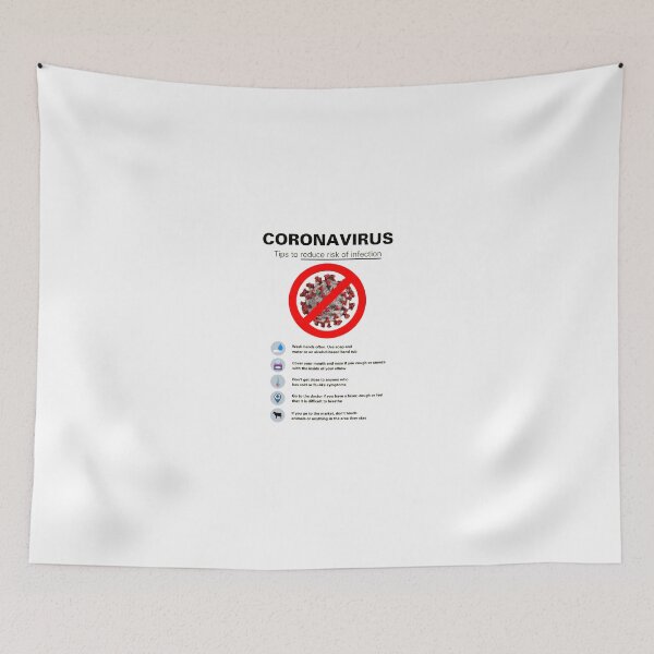 Item preview, Coronavirus Tips - Stay Healthy! designed and sold by danielmwright.