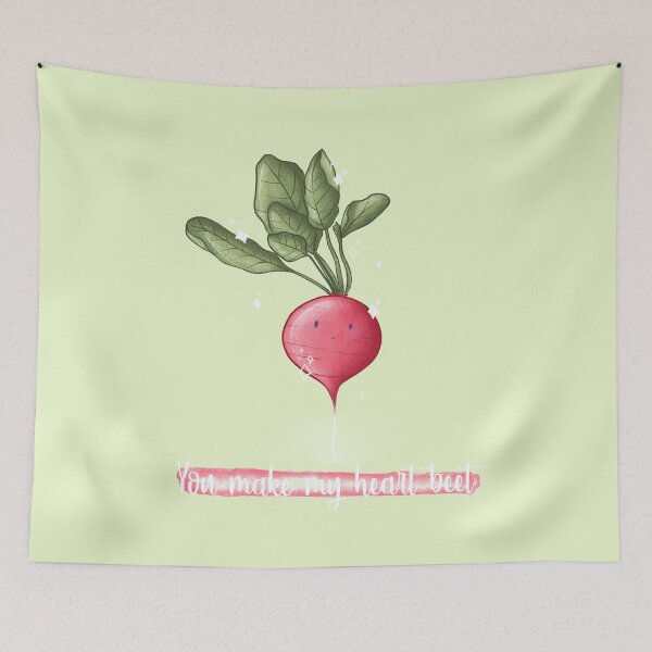 Item preview, You make my heart beet pun card designed and sold by AliciaBarten.