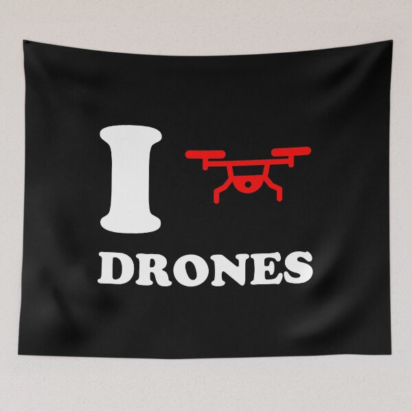 Aperçu de l'œuvre J'aime les drones créée et vendue par flippinsg.