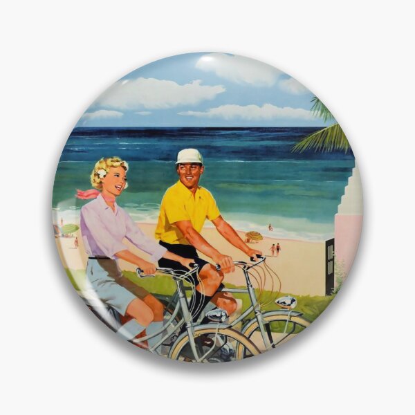 Item preview, Bermuda vintage travel poster designed and sold by stickart-marek.