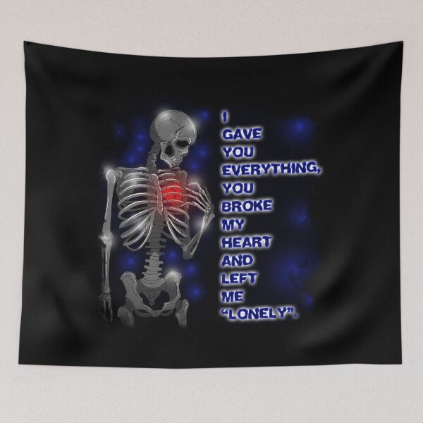 Item preview, Broken Hearted Skeleton   designed and sold by Twaingrant.