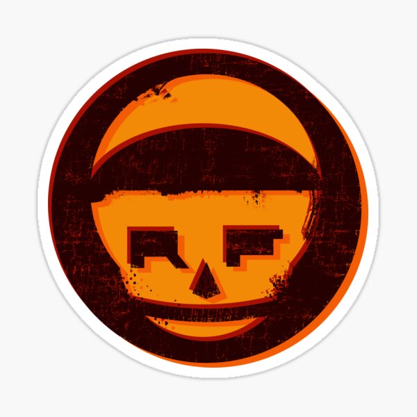 Rudy Faber - Brand Logo - Sunset Sticker