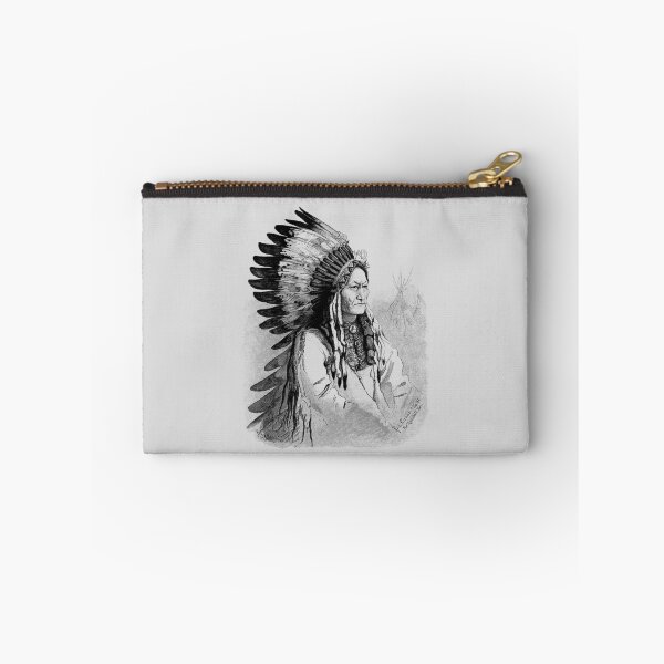 Item preview, Chief Sitting Bull Engraved Portrait designed and sold by warishellstore.