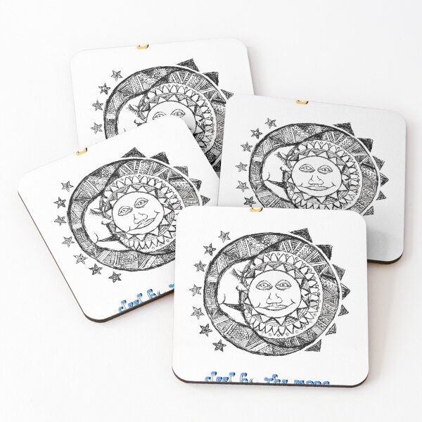 Item preview, Sun moon drawing  designed and sold by artbycaseylh.