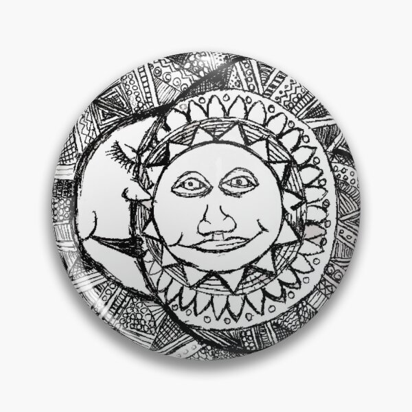 Item preview, Sun moon drawing  designed and sold by artbycaseylh.