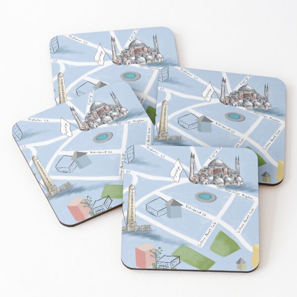 Item preview, Istanbul Map 03 | Painting style designed and sold by Lena Morf.