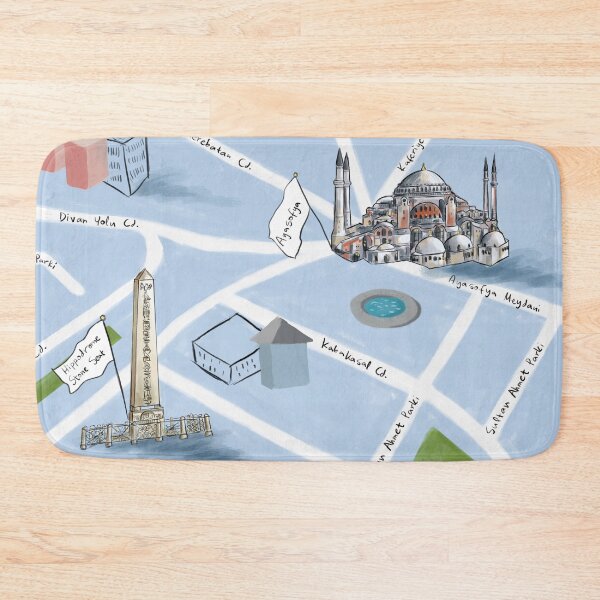 Item preview, Istanbul Map 03 | Painting style designed and sold by Lena Morf.