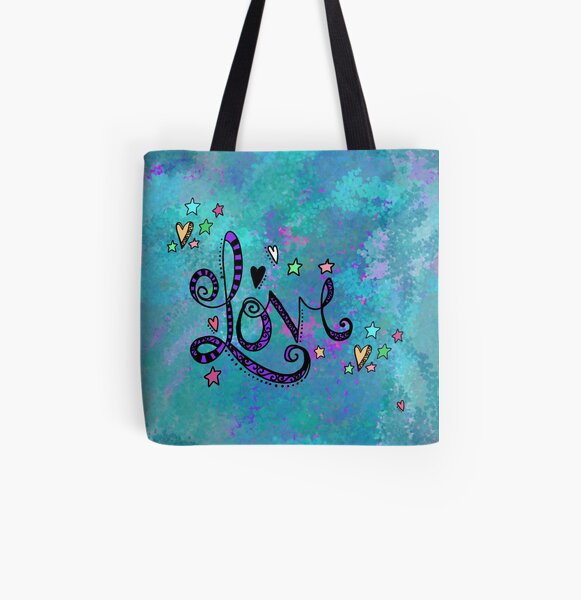 LOVE 2.20 All Over Print Tote Bag