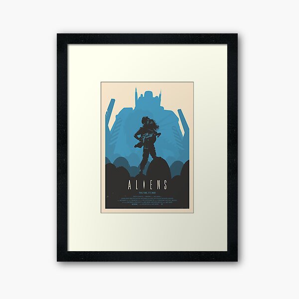 Vista previa del artículo con la obra «Aliens (1986) Póster personalizado», diseñado y vendido por Edward B.G..