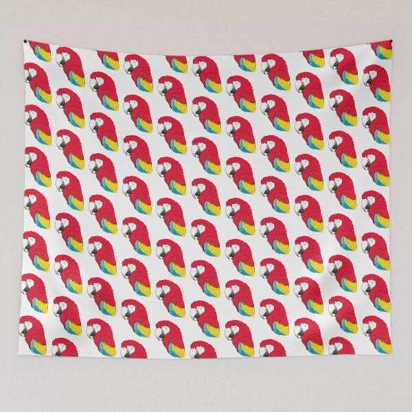 Item preview, Scarlet Macaw Head designed and sold by MalteseLizzie.