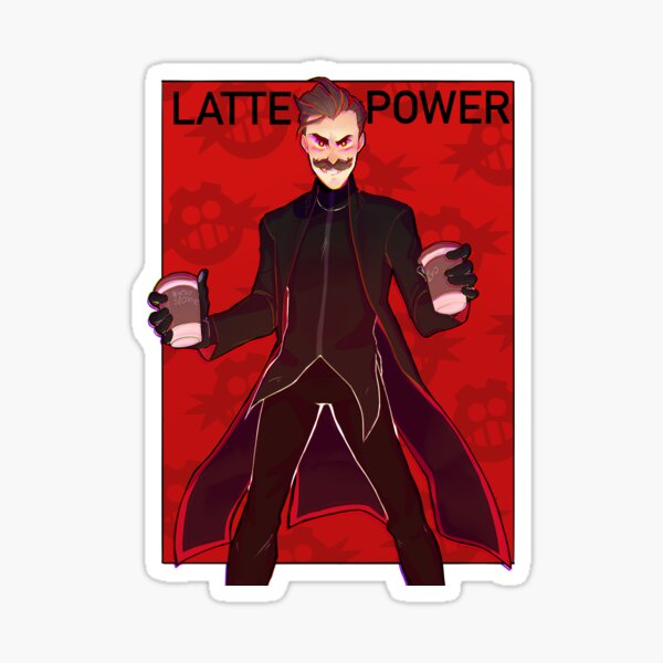 LATTE POWER - DrRobotnik (SONIC MOVIE) Sticker
