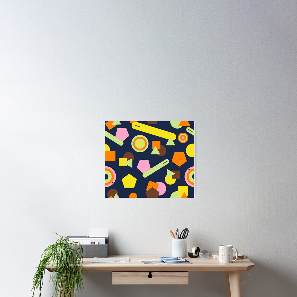 Geometric Sweets Poster
