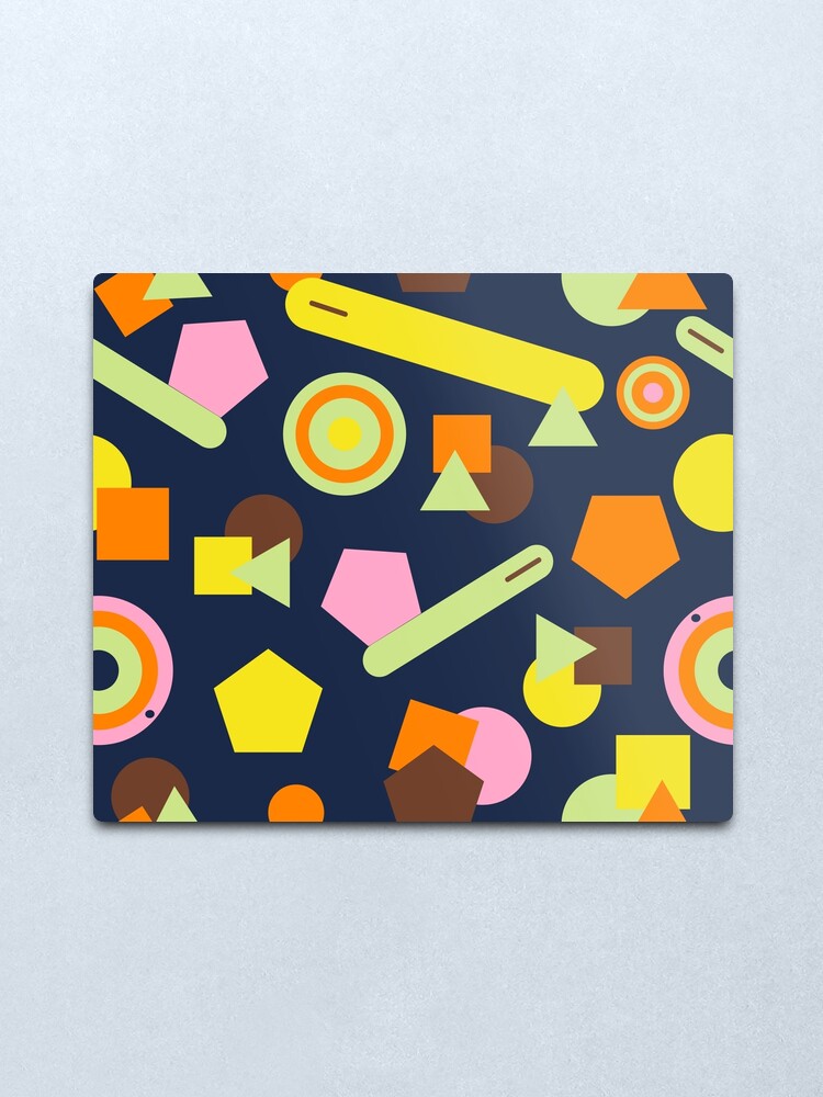 Alternate view of Geometric Sweets Metal Print