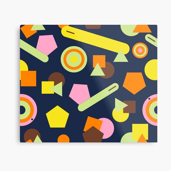 Geometric Sweets Metal Print