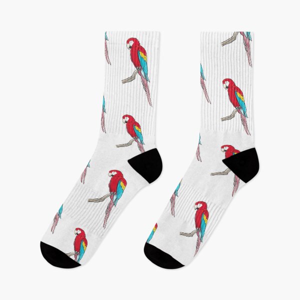 Item preview, Scarlet Macaw on a branch designed and sold by MalteseLizzie.