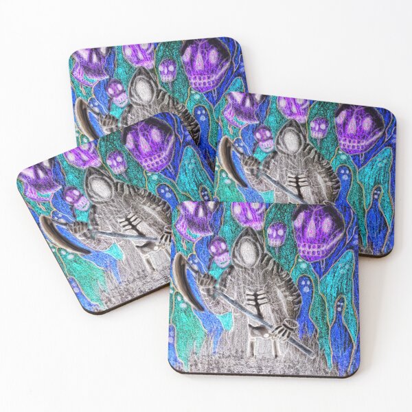 Item preview, Grim reaper with crazy skulls inverted designed and sold by Zachary Ellingson.
