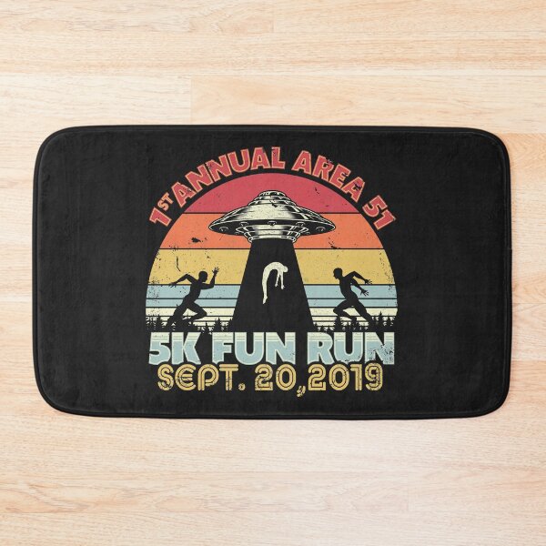 Item preview, Area 51 5K Fun Run Product. Retro Style Funny UFO, Alien Print designed and sold by PackAPunch.