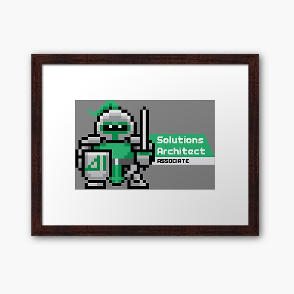 8-bit AWS Certified Solutions Architect Associate Framed Art Print for  Sale by barrysmithga