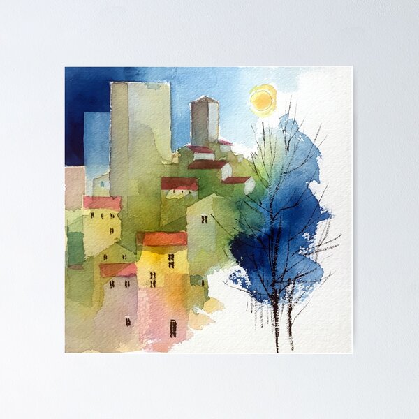 Towers by night Poster
