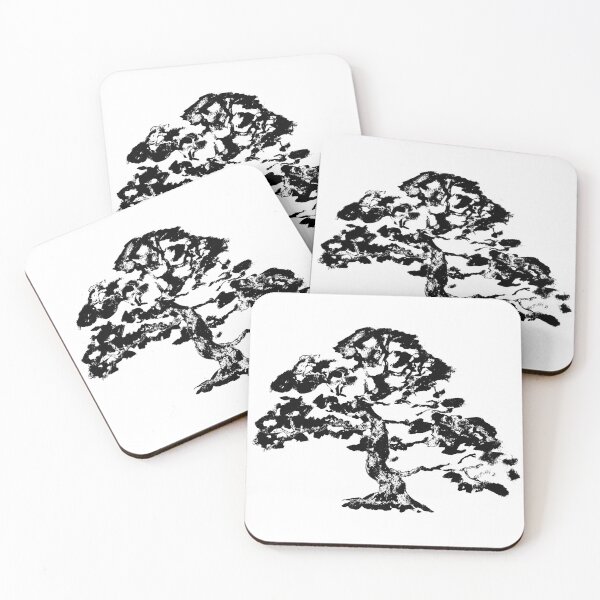 Item preview, Calligraphy tree black and white japan bonsai designed and sold by Disbalance.