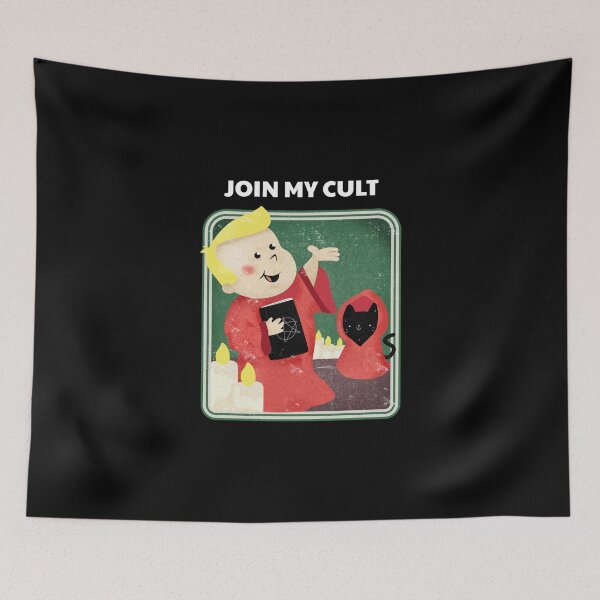 Item preview, JOIN MY CULT Black humor about sects designed and sold by MoTeesMo.