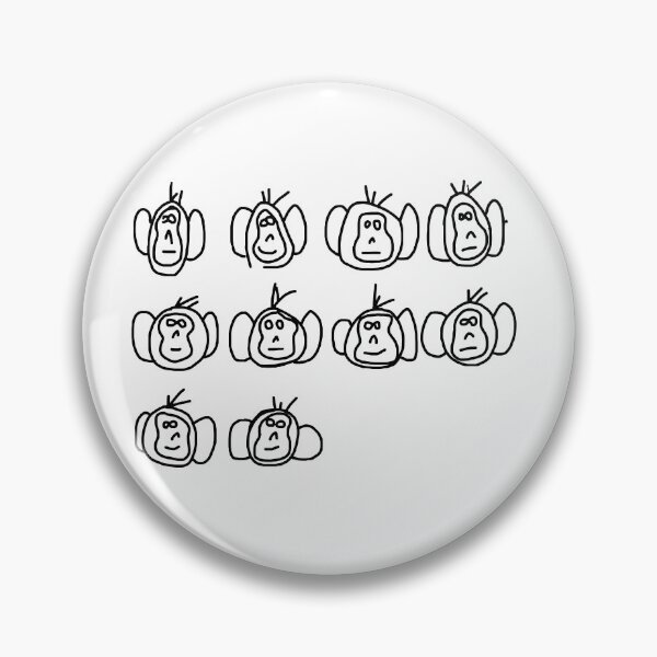 Item preview, Leo Fitz - Counting Monkeys - Black designed and sold by LaAngol.