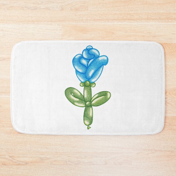 Item preview, Balloon twisting flower blue roser ponitllism painting designed and sold by MitoP.