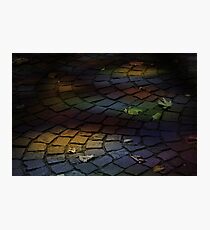 Cobbled rainbow Photographic Print