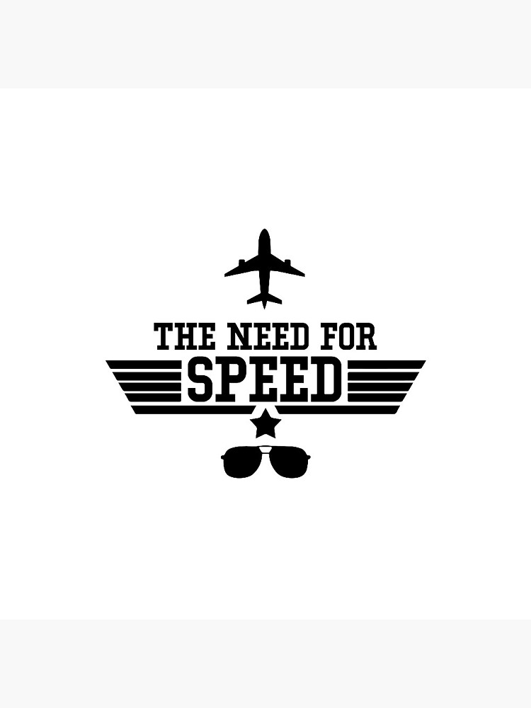 Top Gun I Feel the Need for Speed Script Art - 8.5 x 11