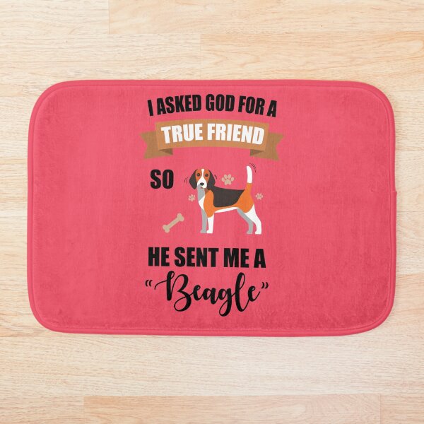 Beagle Mom & Dad Gifts Bath Mat