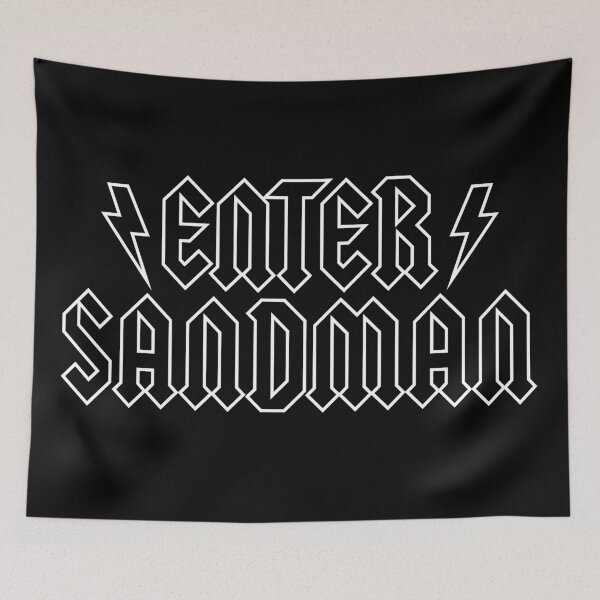 Item preview, Enter Sandman Rock Style (white) designed and sold by Alexandra Jones.