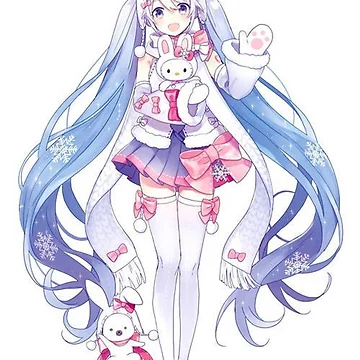 Artwork thumbnail, Snow Rabbit Miku by feemac35