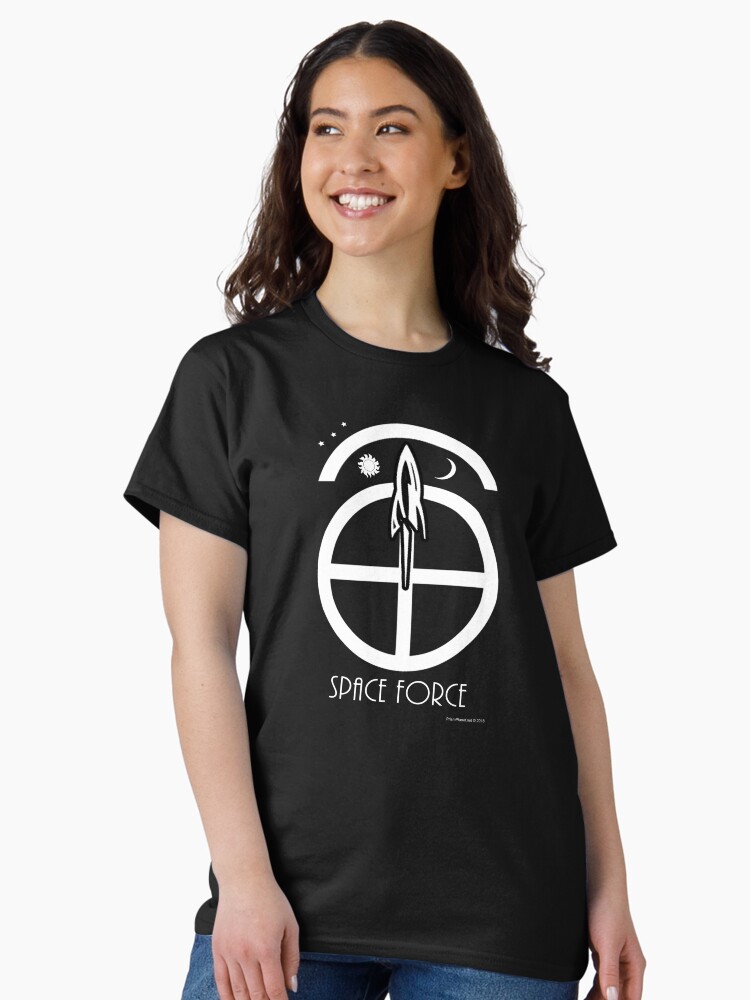 Thumbnail 2 of 7, Classic T-Shirt, Space Force Abstract designed and sold by ayemagine.