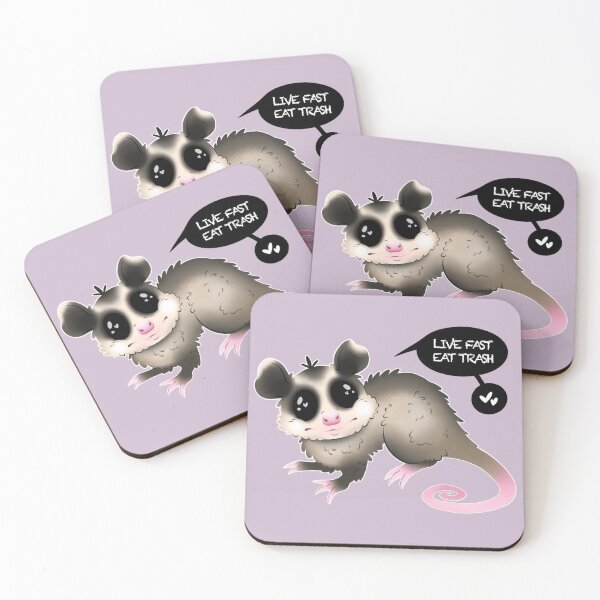 Item preview, LIVE FAST EAT TRASH designed and sold by Jennifer Lorent.