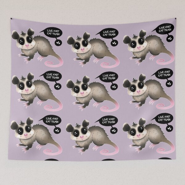 Item preview, LIVE FAST EAT TRASH designed and sold by Jennifer Lorent.