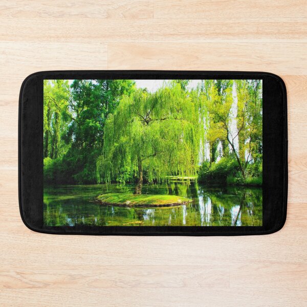 Item preview, Tiny island with a weeping willow in the centre of a pond full of algae designed and sold by Kristina Drozd.