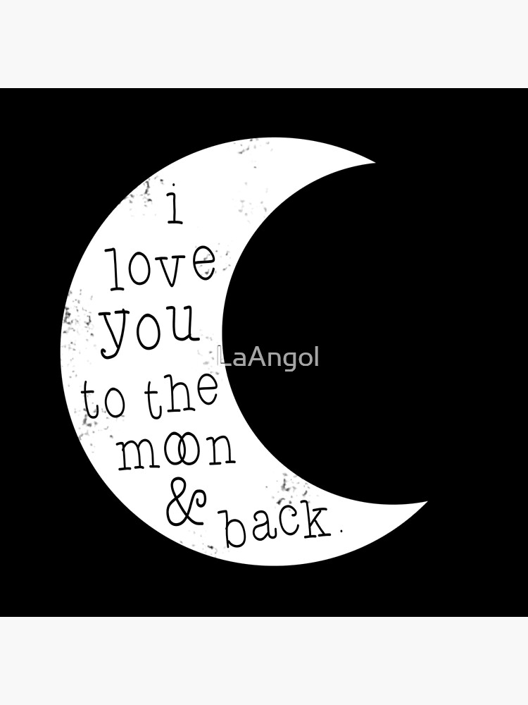 "I love you to the moon and back" Throw Pillow for Sale by LaAngol