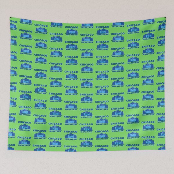 Item preview, Chicago Run Marathon - 5K, 10K, 13.1, 26.2, Full, Half Marathoner Gift, Runner's Gift, Running Gift,  Blue, Green designed and sold by RaceRunnerz-.