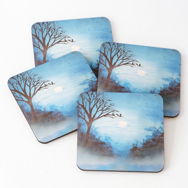 Item preview, Moonlit Mist Painting designed and sold by Paintings by Diaz.