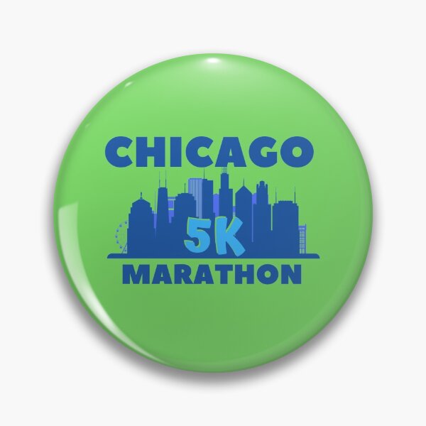Item preview, Chicago 5K Marathon - 5K, 10K, 13.1, 26.2, Full, Half Marathoner Gift, Runner's Gift, Running Gift,  Blue, Green designed and sold by RaceRunnerz-.