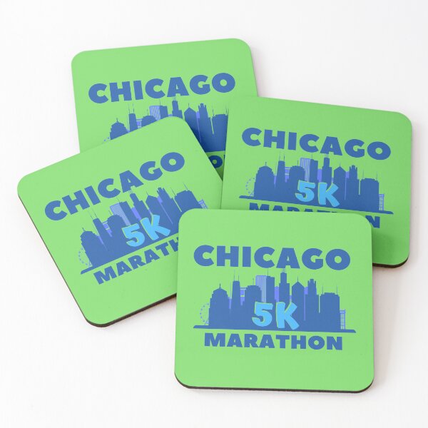 Item preview, Chicago 5K Marathon - 5K, 10K, 13.1, 26.2, Full, Half Marathoner Gift, Runner's Gift, Running Gift,  Blue, Green designed and sold by RaceRunnerz-.