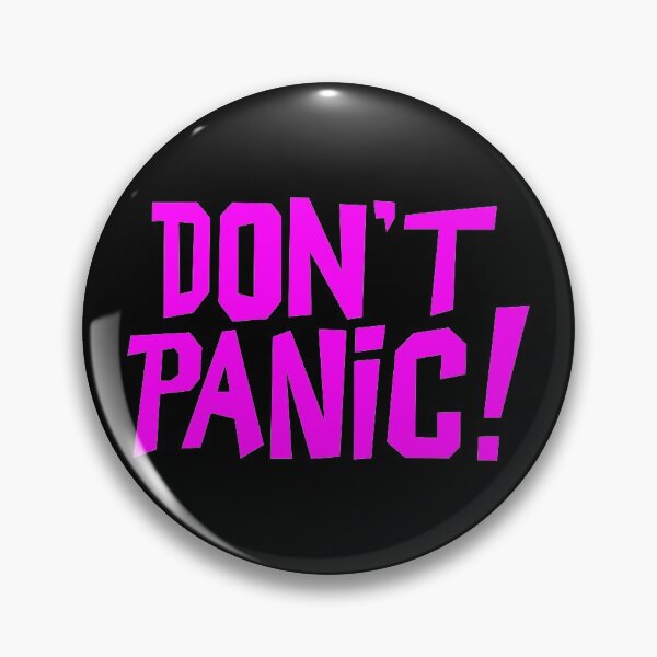 Item preview, NDVH Don't Panic - Magenta 1 H2G2 designed and sold by Nik’s T-Shirts.