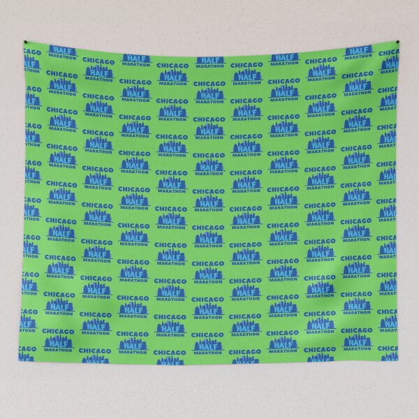 Item preview, Chicago Half Marathon - 5K, 10K, 13.1, 26.2, Full, Half Marathoner Gift, Runner's Gift, Running Gift,  Blue, Green designed and sold by RaceRunnerz-.