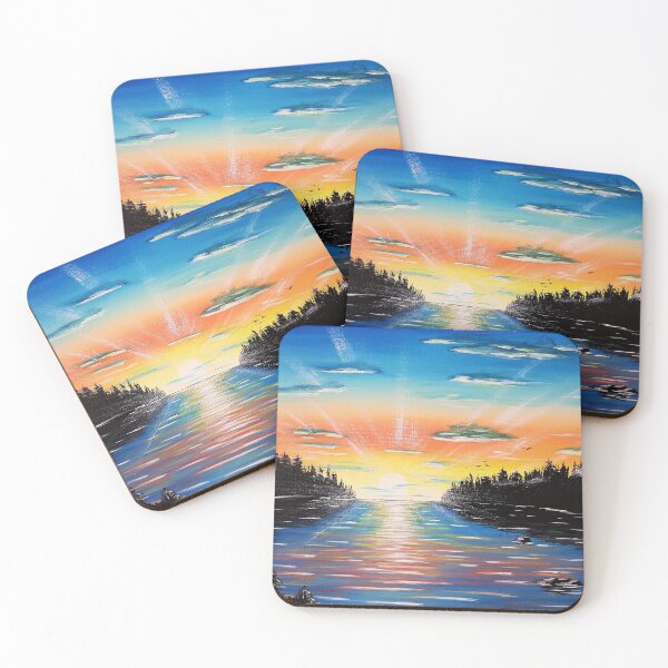 Item preview, Sunrise Over The River Painting designed and sold by Paintings by Diaz.
